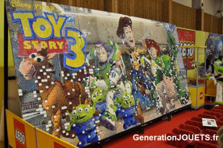Fresque Toy Story sur le stand Lego - Kidexpo 2010