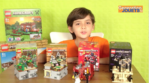 Paul présente les anciens et nouveaux sets LEGO MInecraft de 2013, 2014 et 2015